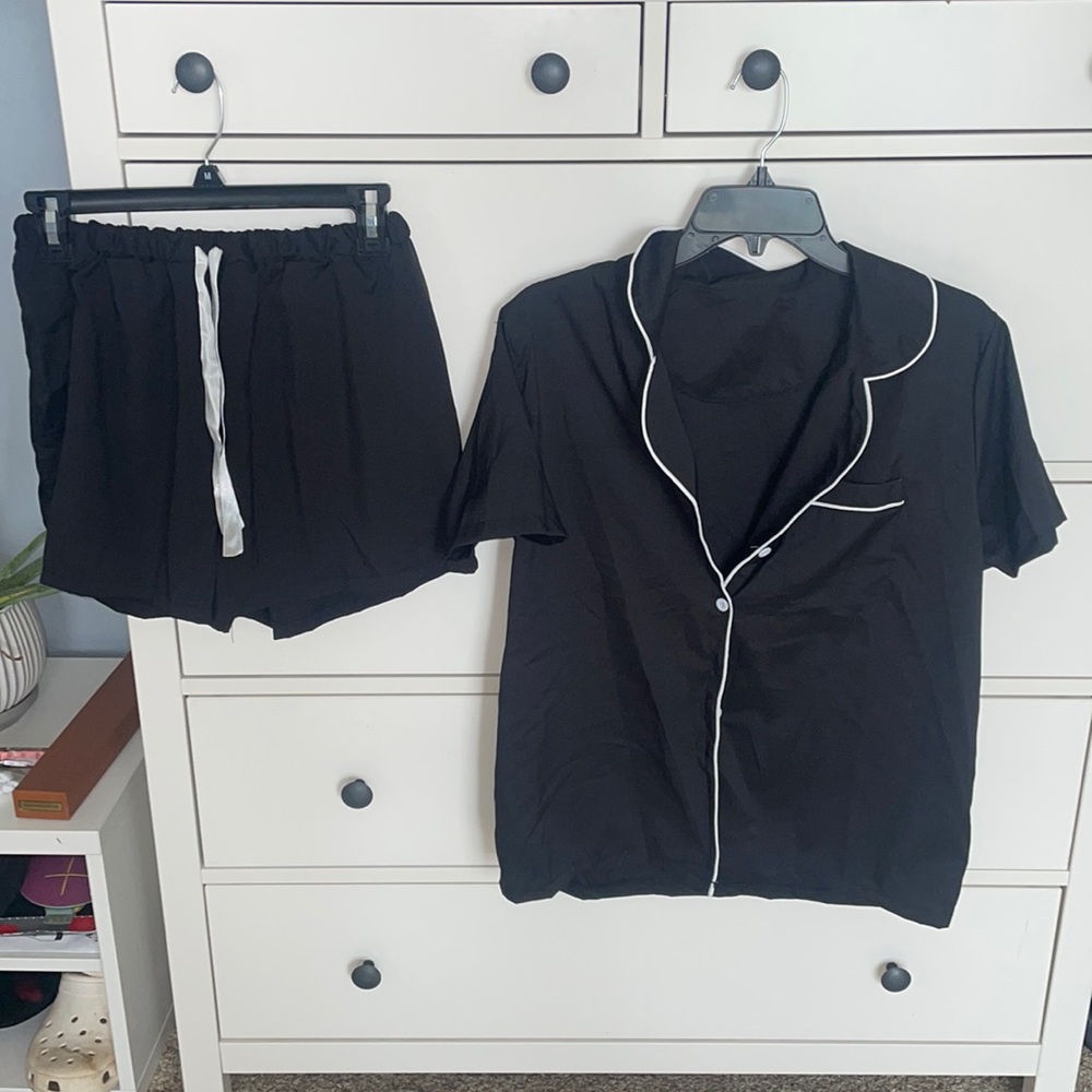 black pajama set